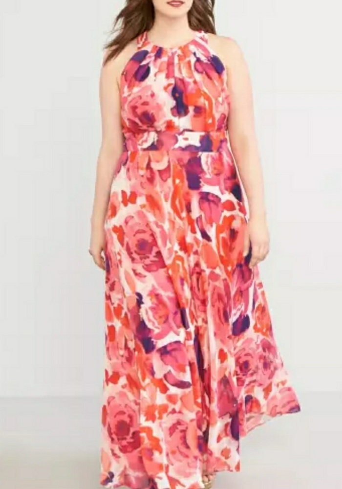NWT PLUS SZ Eliza J

Floral Halter Maxi Dress